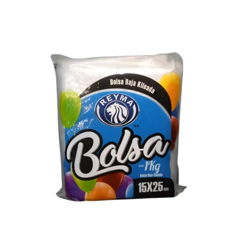 Bolsa baja cortada kileada 15 X 25 - $62.76/pza (Caja 25 paquetes 1 kg)
