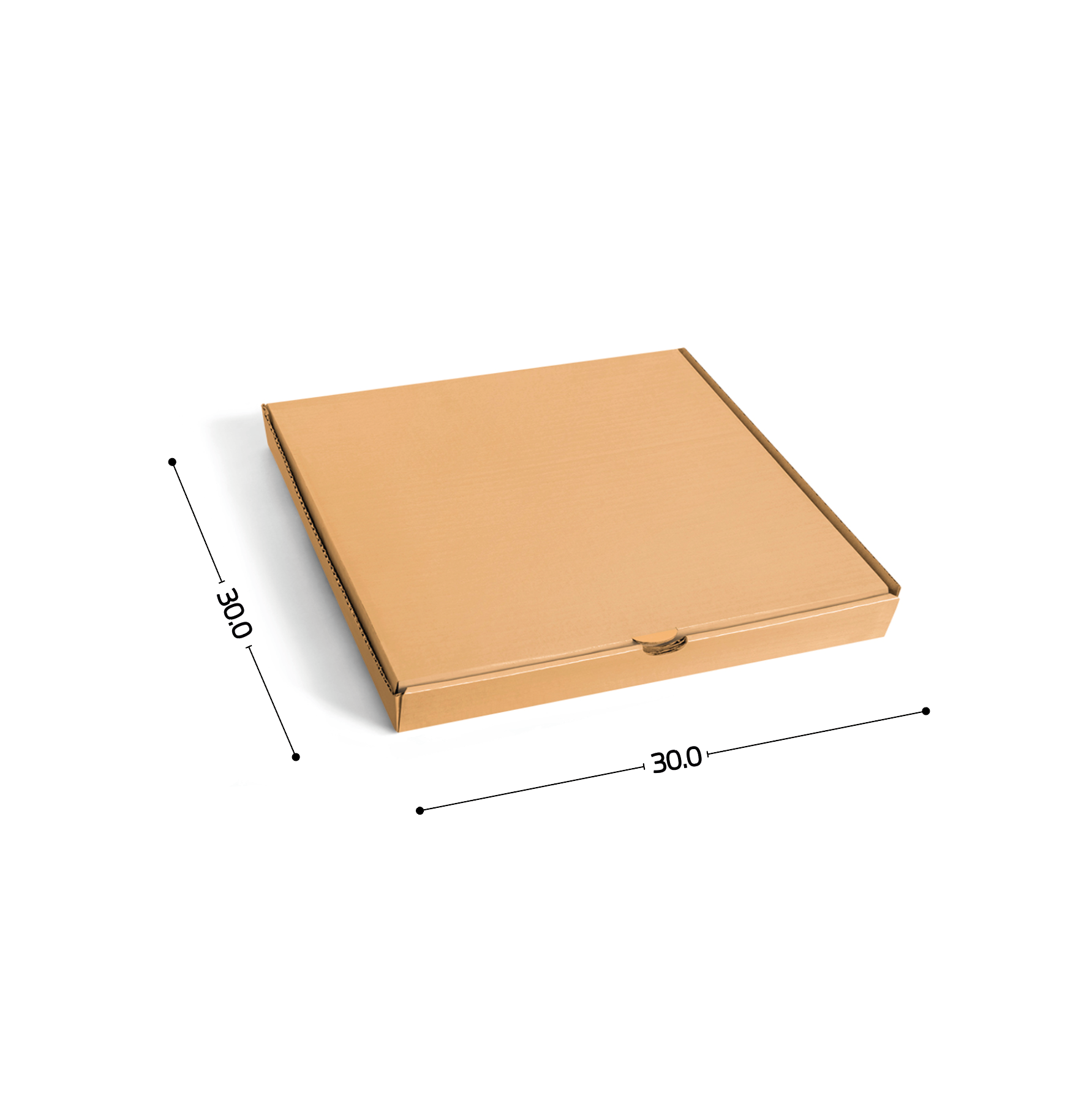 Caja Pizzera  25x25, 30x30, 35x35, 40x40, 45x45  - Desde $7.46 /pza (Paquete 50 piezas)