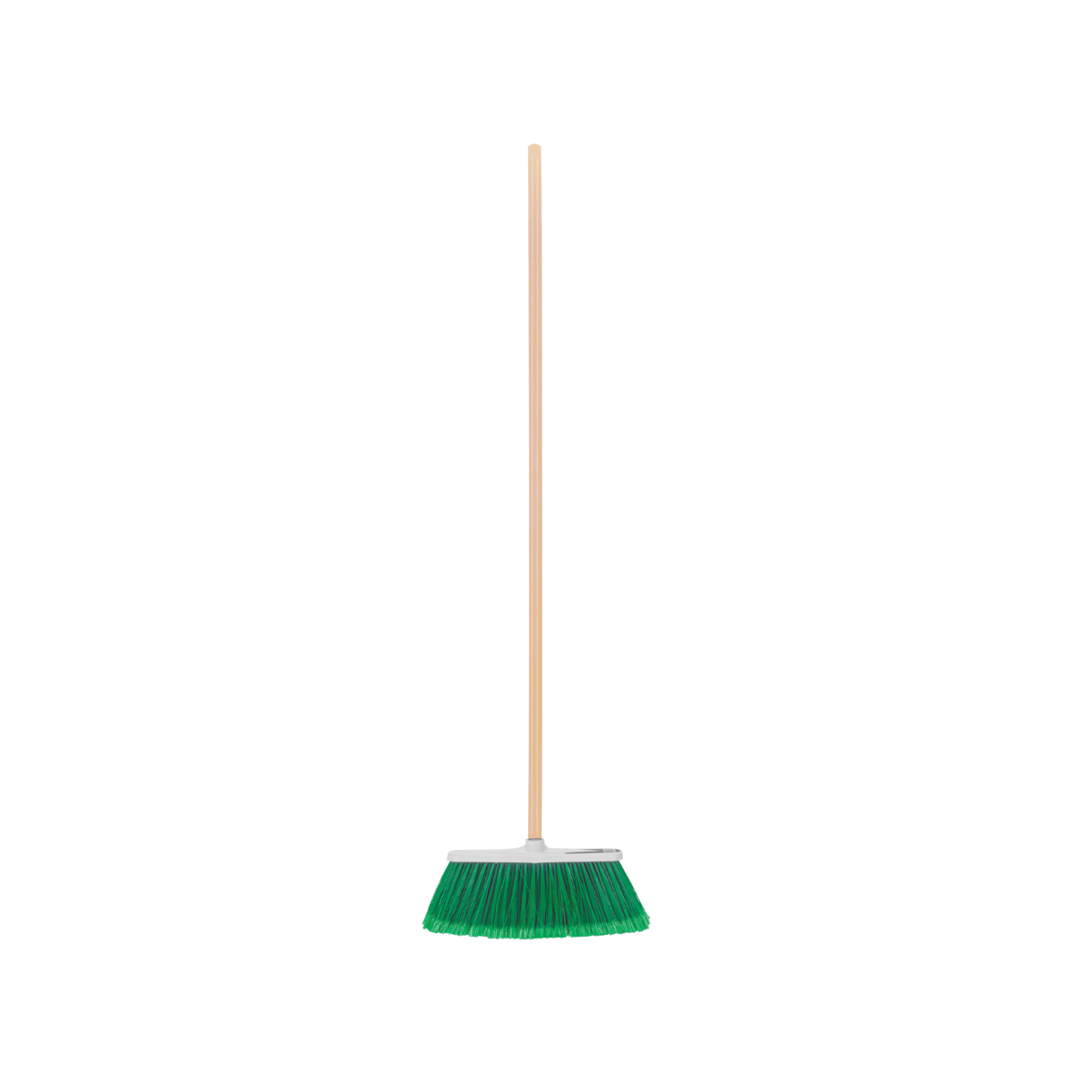Escoba grande tipo cepillo marca klintek, material PVC/Madera - $65/pza (Caja 12 piezas)