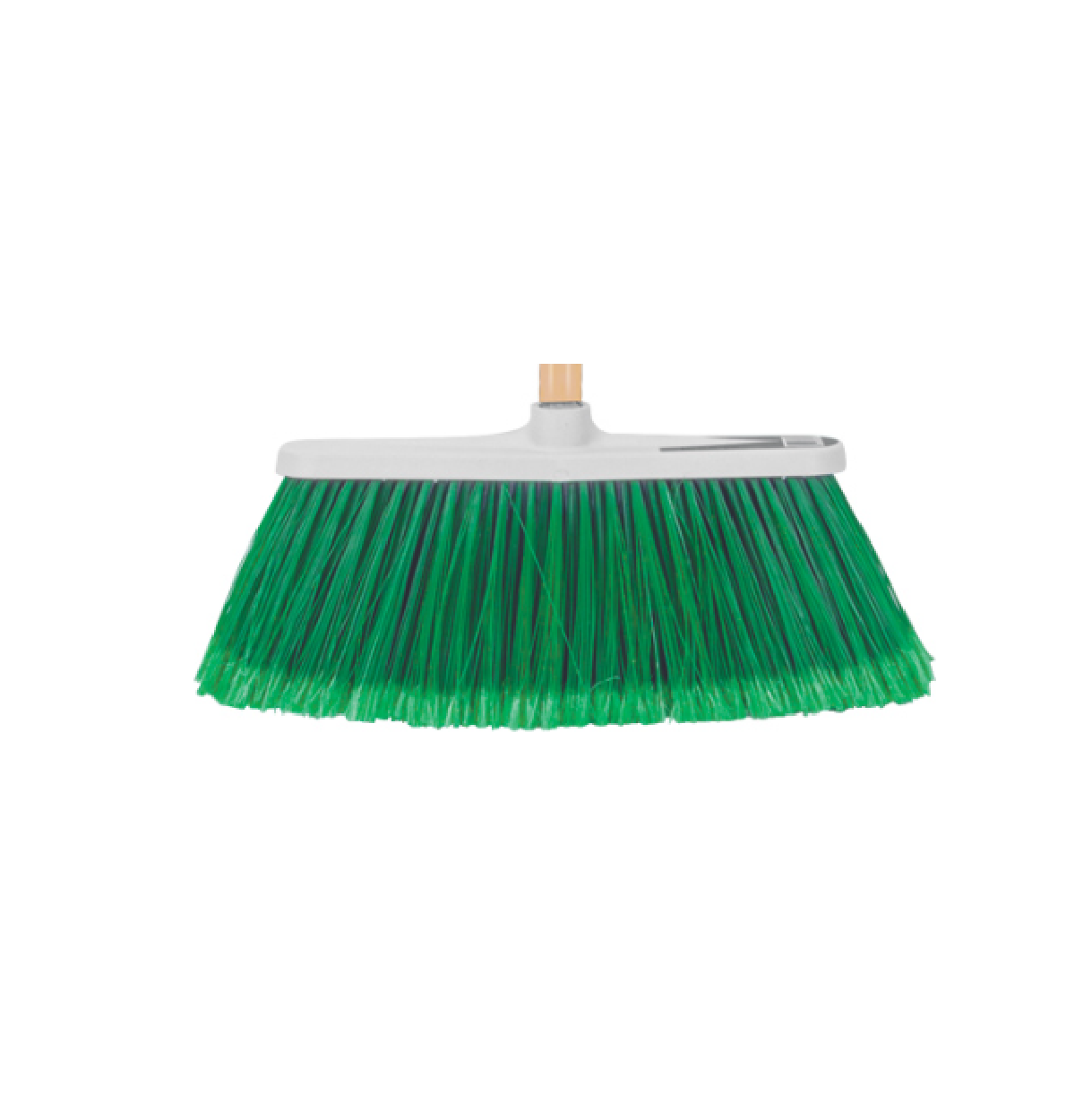 Escoba grande tipo cepillo marca klintek, material PVC/Madera - $65/pza (Caja 12 piezas)