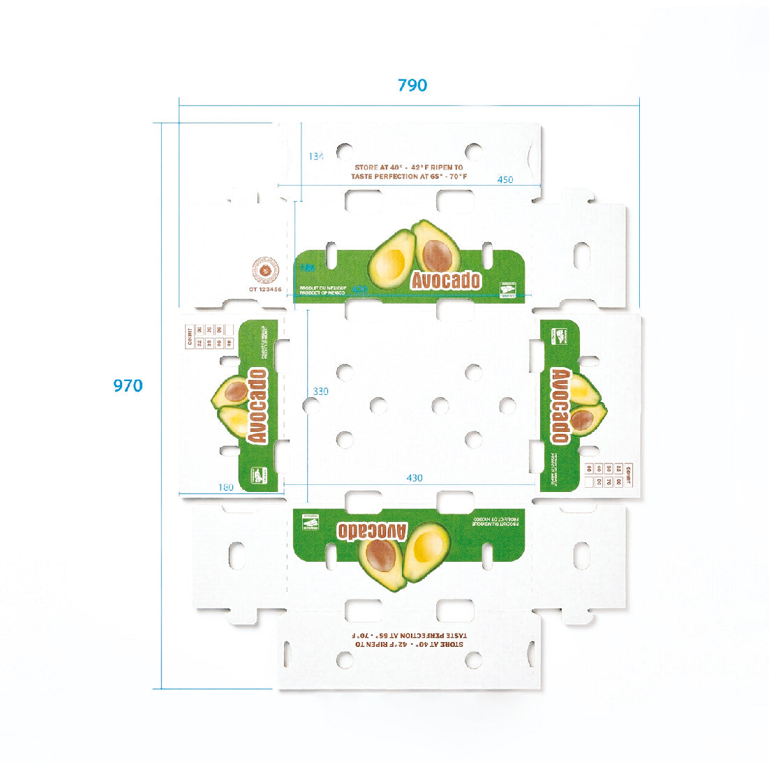 Caja Avo. Aguacate 25 LBS