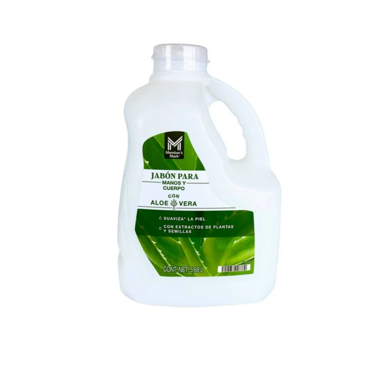Jabón para Manos y Cuerpo Member's Mark con Aloé Vera 5.68 l