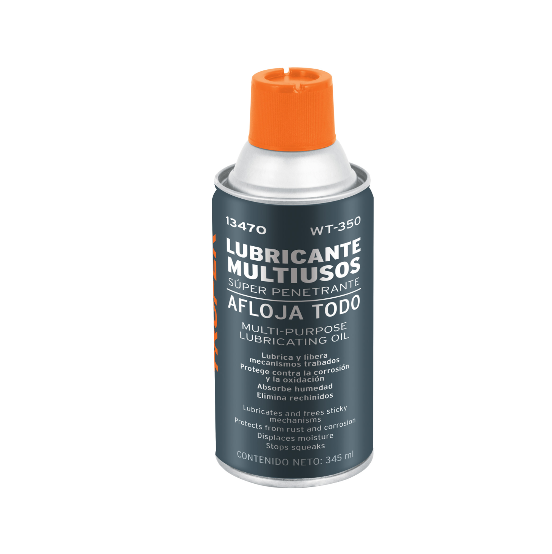 Lubricante multiusos en aerosol (Afloja todo) 345 ml, marca truper