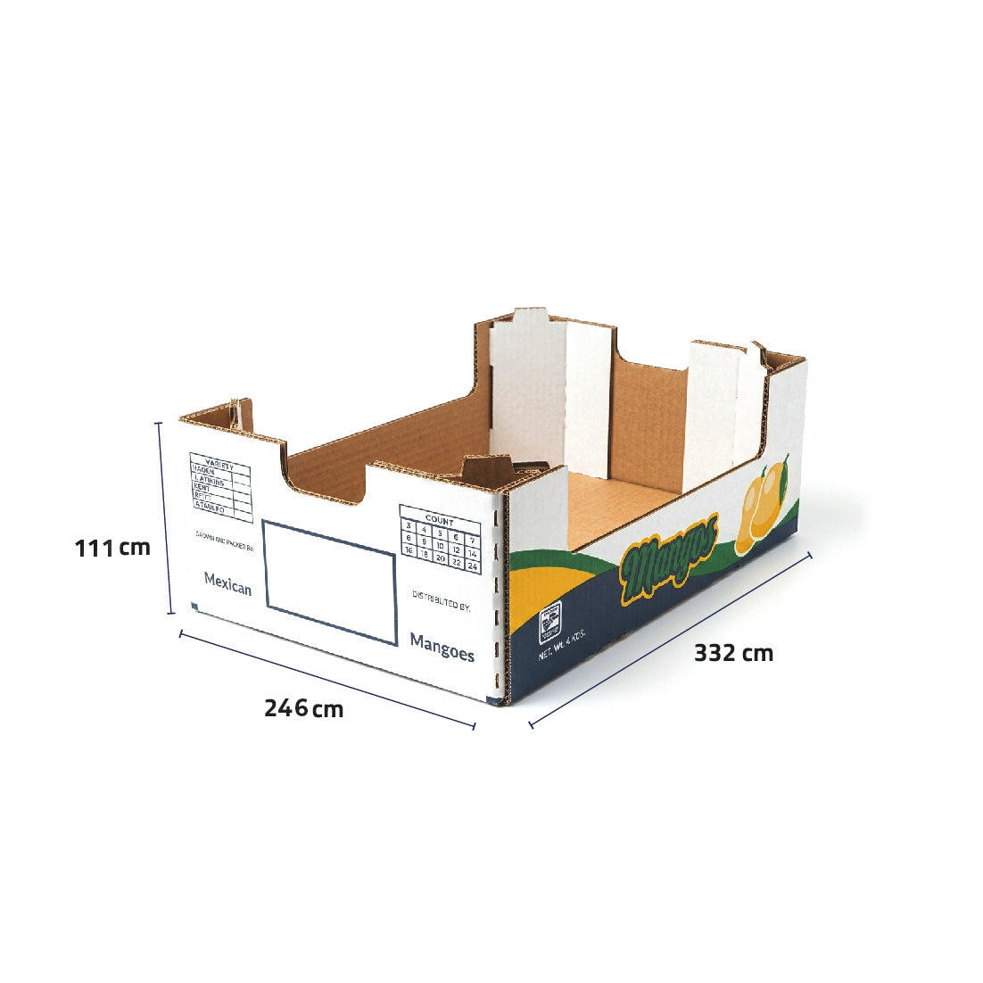Caja Charola Mango 9 LBS