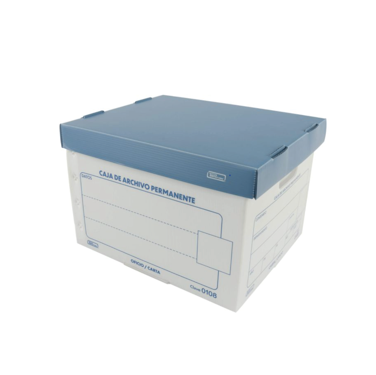 Caja archivo de plástico tamaño oficio