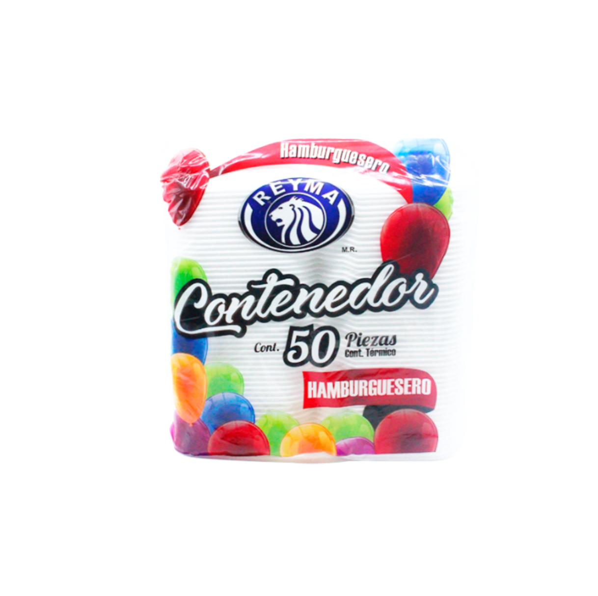 Contenedor térmico hamburguesa REYMA 50 - $60.34/pza (Caja 10 piezas)