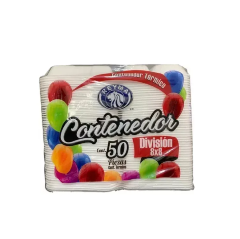 Contenedor térmico 8X8 División Reyma 50 - $152.07 (Caja 4 paquetes)