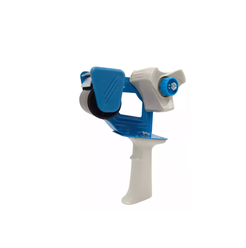 Despachador de cinta para empaque marca jumbo, color azul/gris