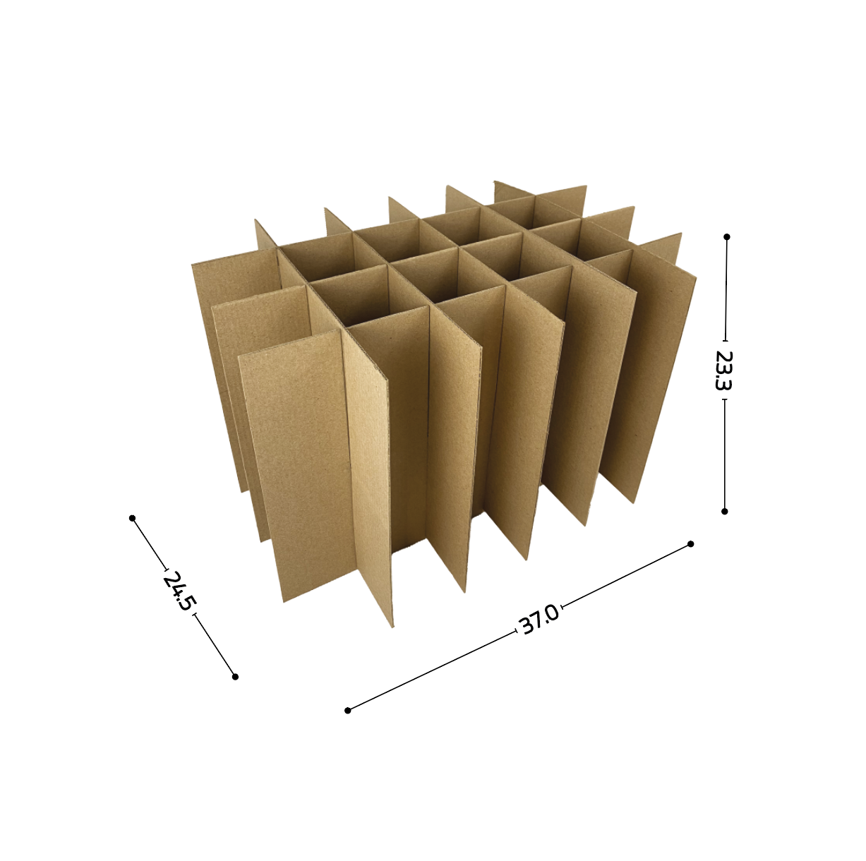 Juego de divisiones para caja de cerveza 24 botellas- $15.89 /pza  (Paquete 25 piezas)