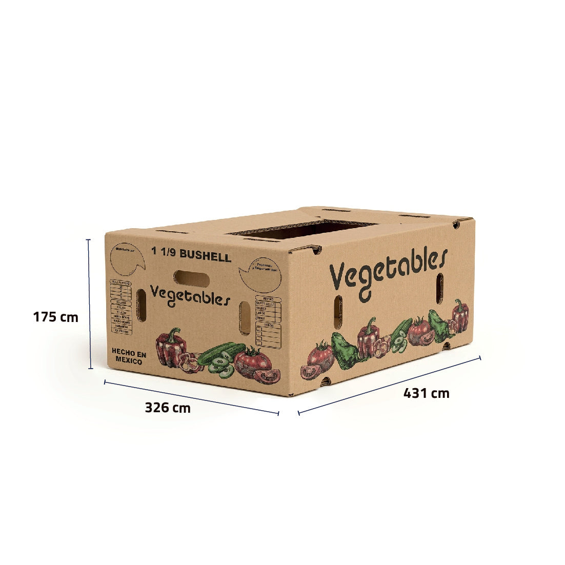 Caja Morron Bushel GDE 1 1/19