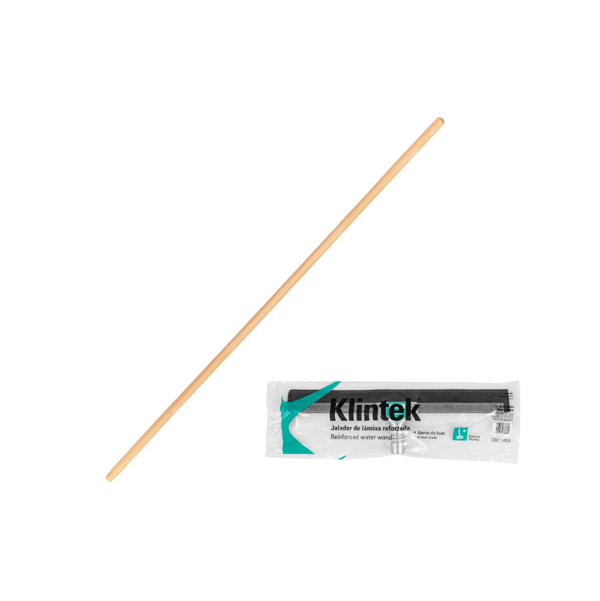 Jalador marca klintek, material de hule y madera, medida de jalador 40 cm x 4 cm