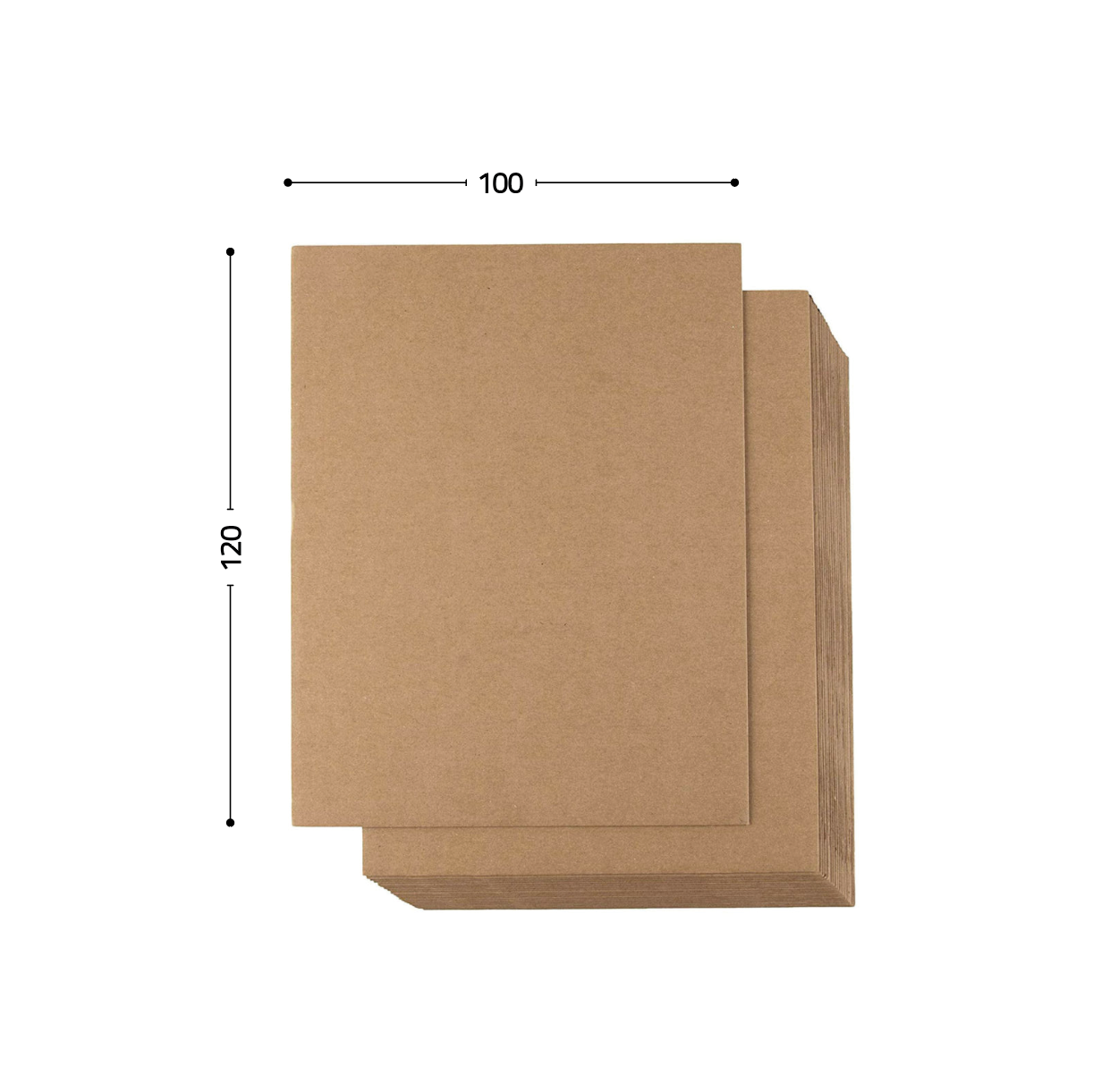 Lamina corrugado 100x120 cm - $12.58 /pza (Paquete 25 piezas)