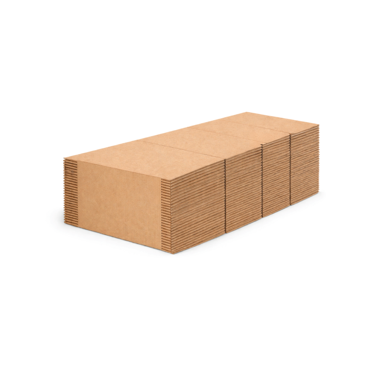 Caja de cartón corrugado sencillo 62.5x56x73 (52 pares)
