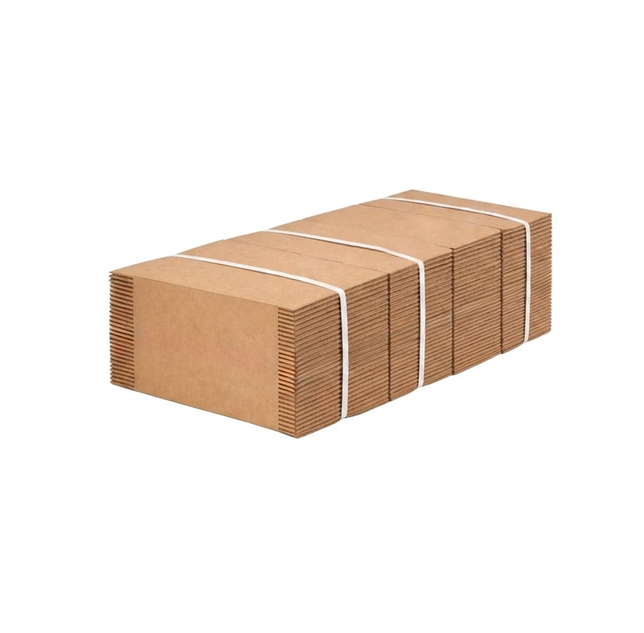 Caja de cartón corrugado sencillo 33x27x26.5 23 (6 pares)