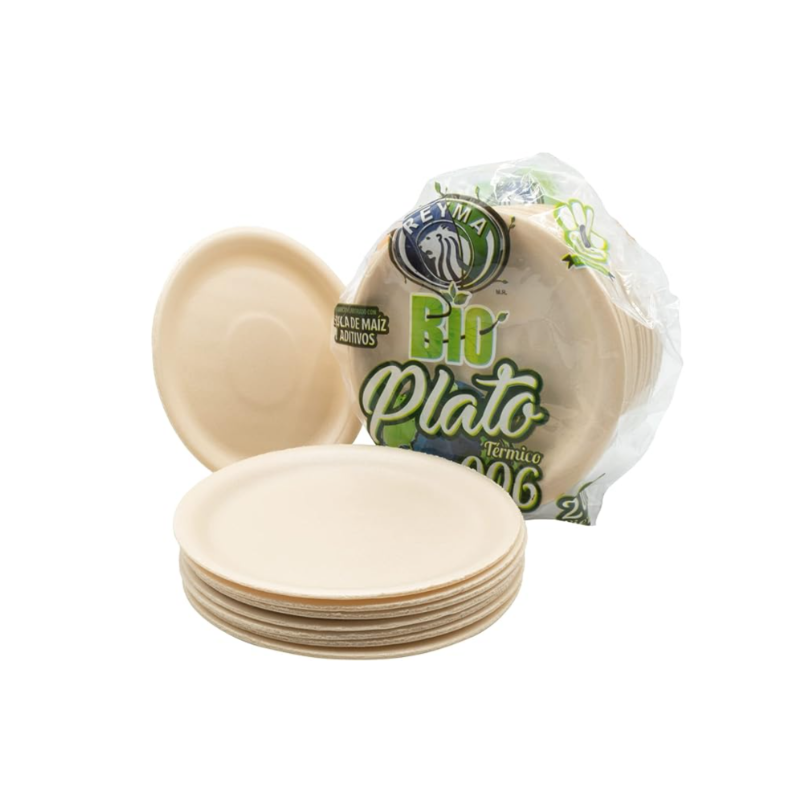 Plato térmico biodegradabale 006 Reyma 20 - $24.14/pza (Caja 25 piezas)