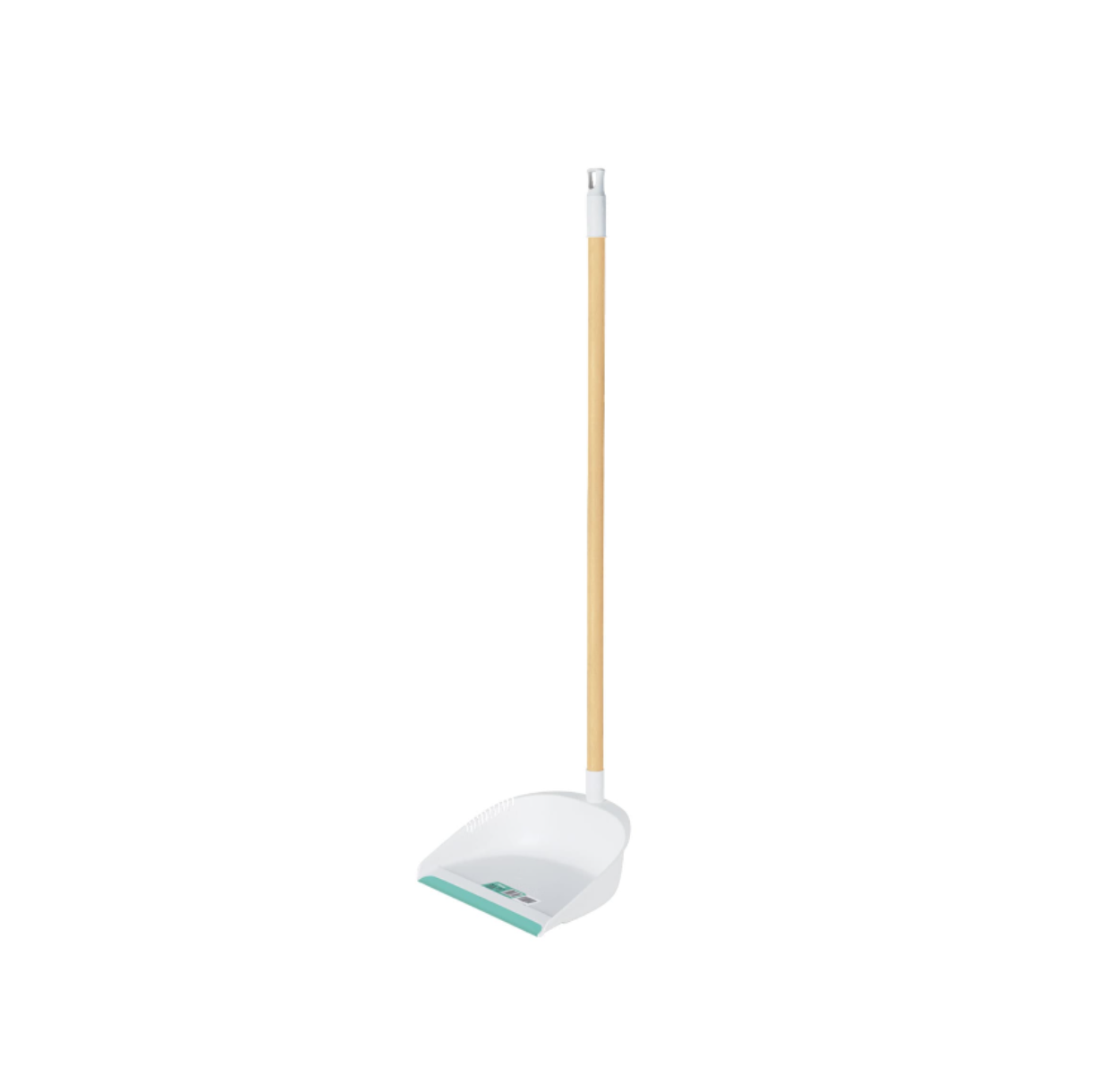 Recogedor de plástico con bastón de madera 82 cm, marca Klintek, material Polipropileno, Madera