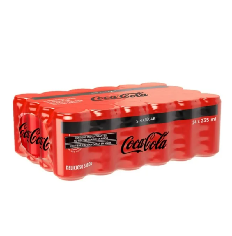 Refrescos marca Coca-Cola Mini 24 Piezas de 235 ml