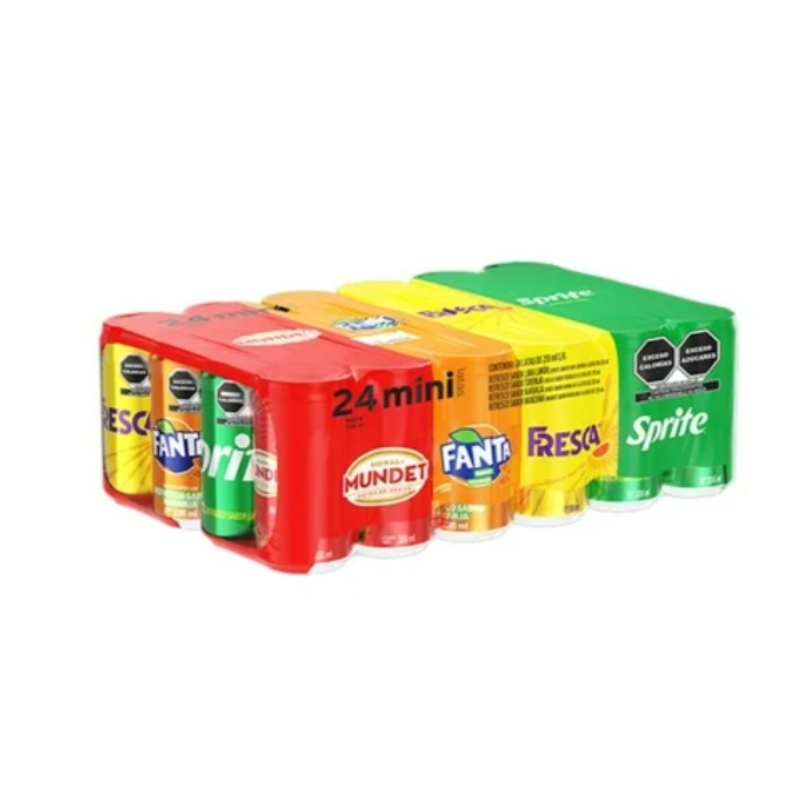 Refrescos marca Coca-Cola Mini 24 Piezas de 235 ml