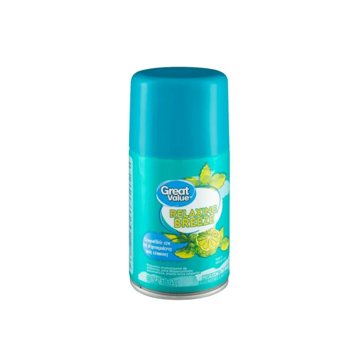Repuesto de aromatizante ambiental Great Value en aerosol aroma relaxing breeze 175 g