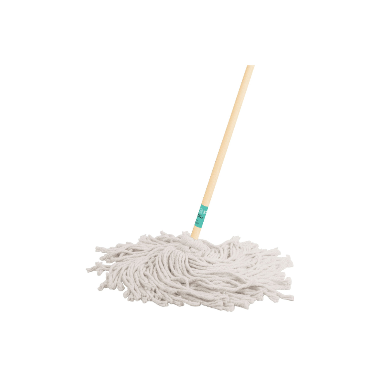 Trapeador tipo mechudo, con bastón de 120 cm, Pabilos 100% algodón marca KLINTEK
